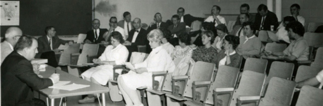 One of the College’s First All-Employee Meetings