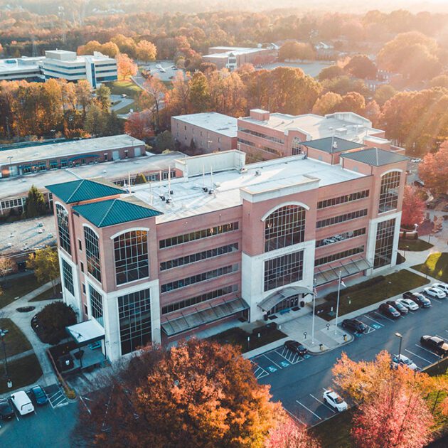 aerial view of main campus