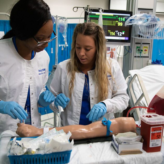 image of students in the simulation lab