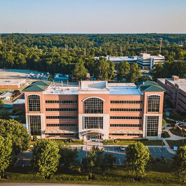 image of the main campus from a birds eye view