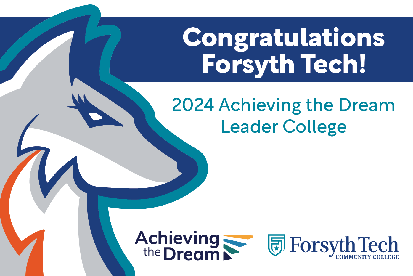 Forsyth Tech Recognized as 1 of 10 Leader Colleges by Achieving the Dream