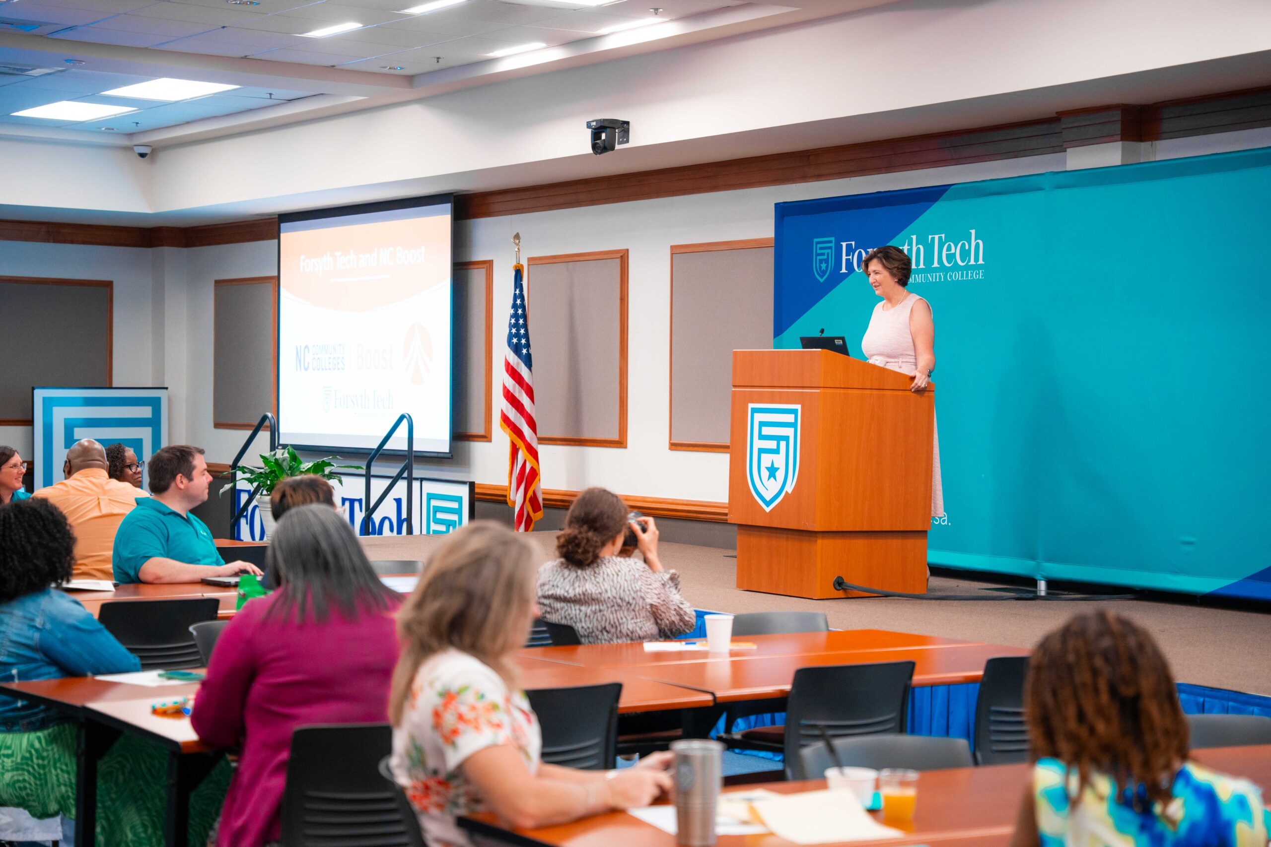 NC Community Colleges Boost Launches Kick-off at Forsyth Tech