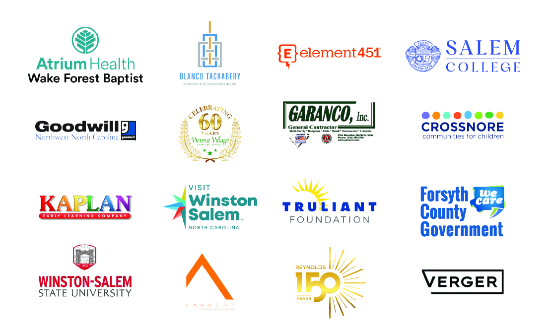 A variety of logos all grouped together from a wide range of businesses.