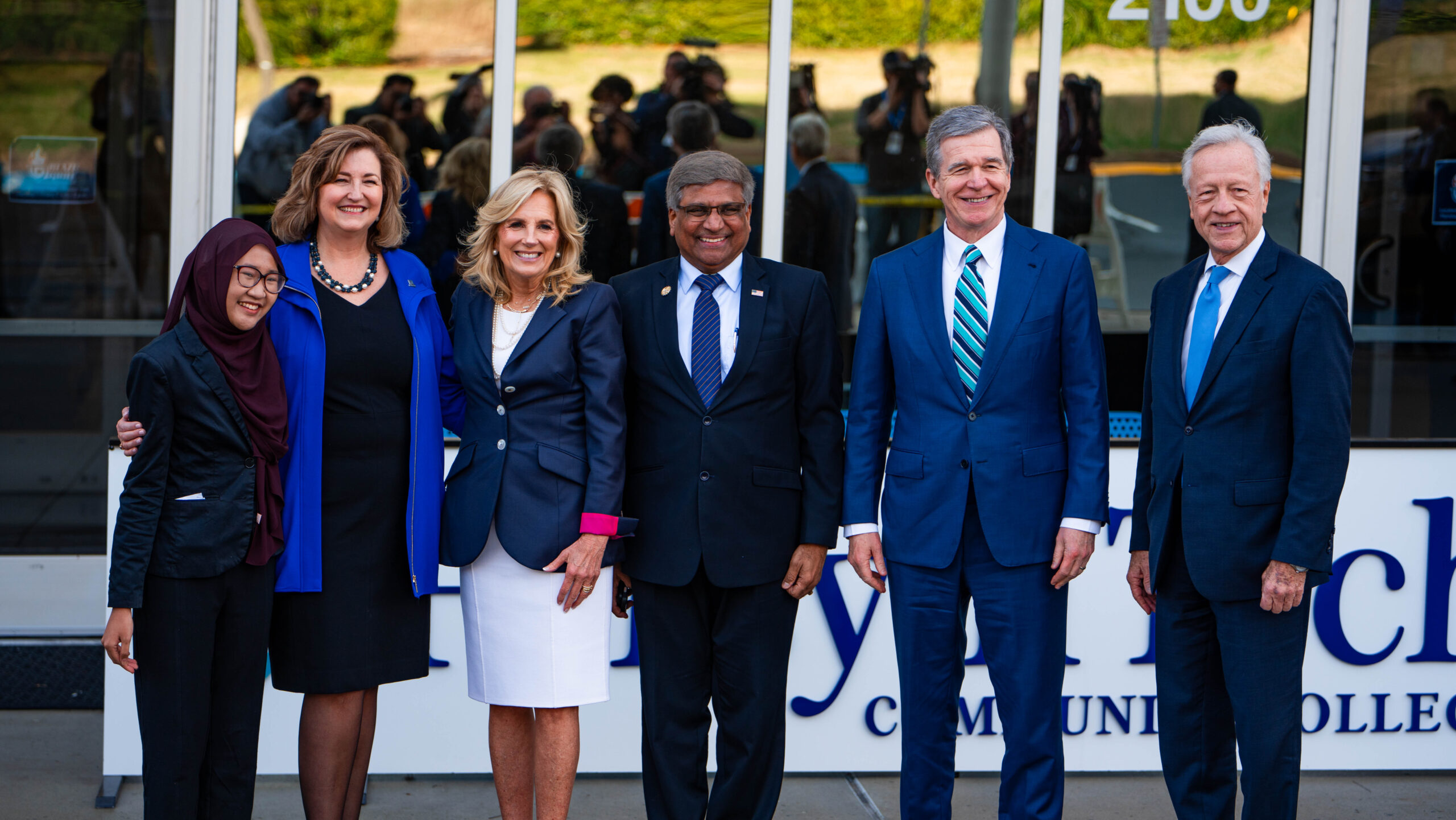 President Spriggs with First Lady Dr. Jill Biden