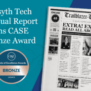 El «Trailblazer Tribune» de Forsyth Tech gana el premio internacional «Circle of Excellence» de CASE